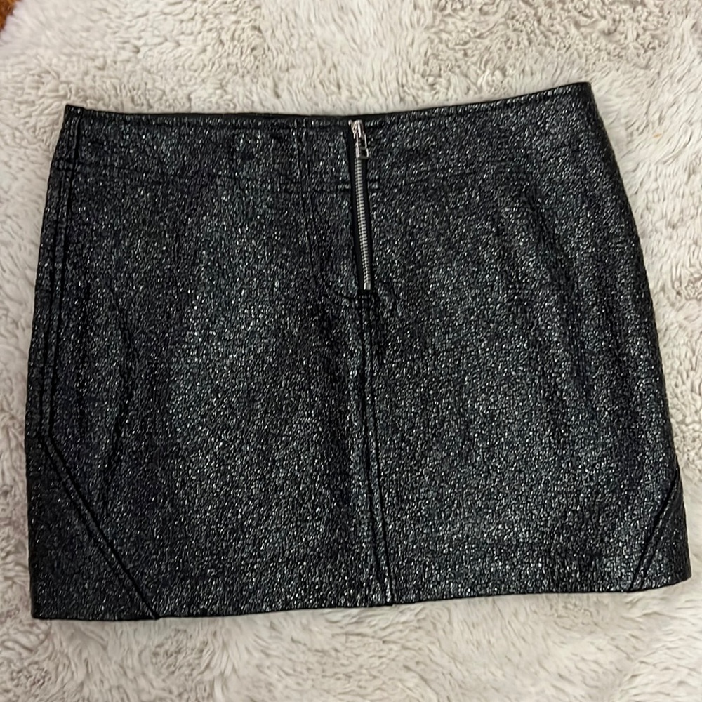 Zara leather mini skirt